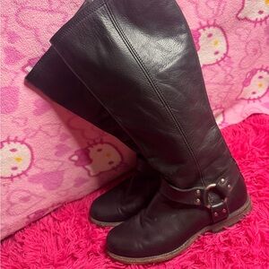 Women's Black Leather FRYE Boots